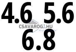 4.6, 5.6, 6.8 osztály